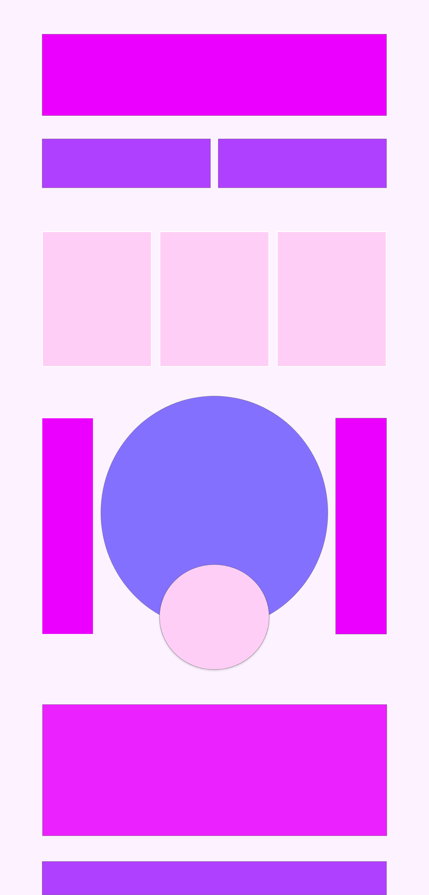pink and purple shapes